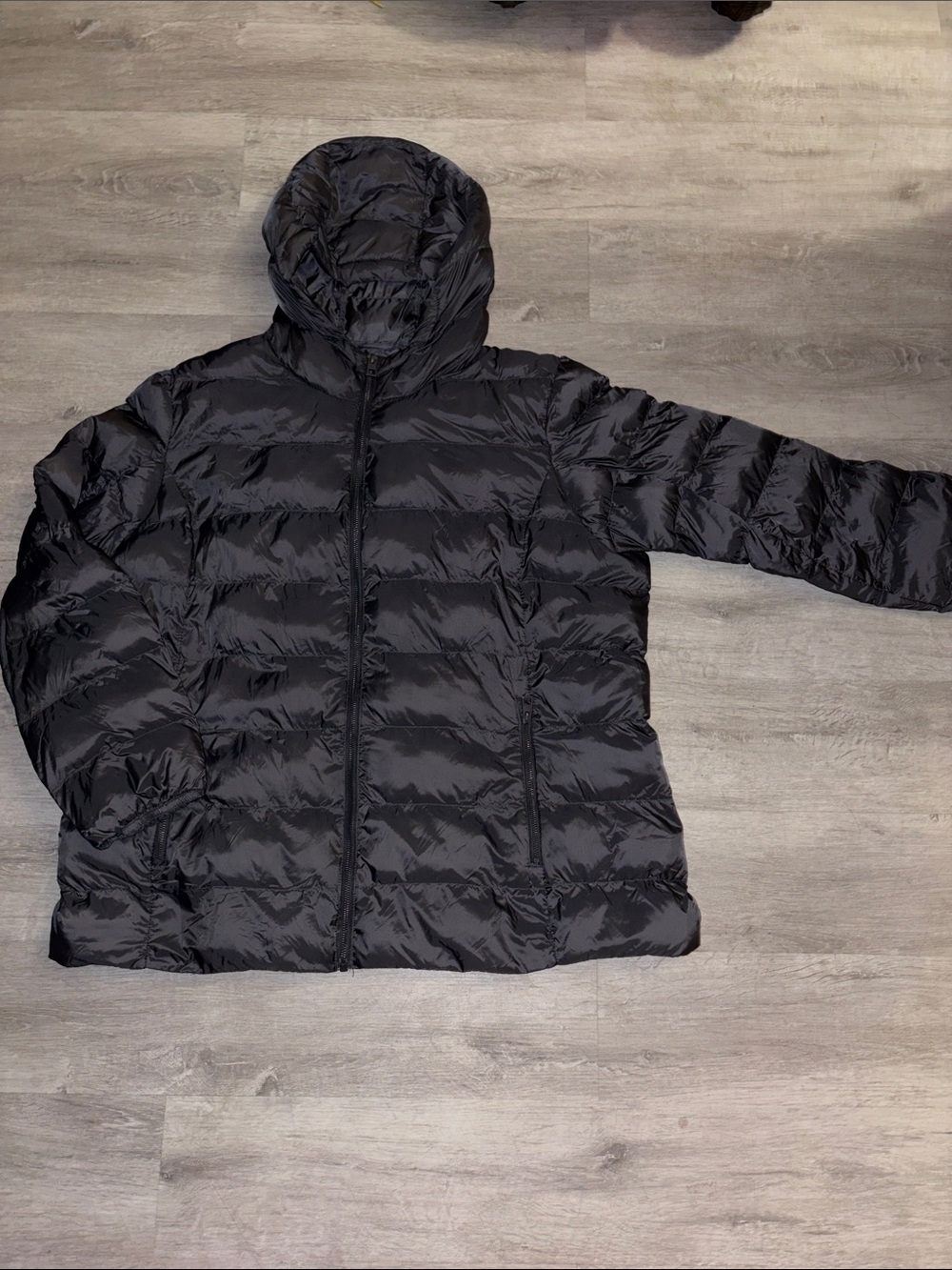 Women’s Black Hooded Puffer Jacket